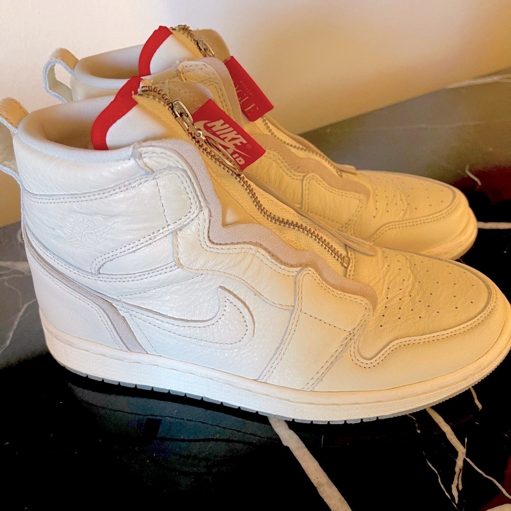 COPY - White Air Jordan High Zip Awok Anna Wintour Vogue